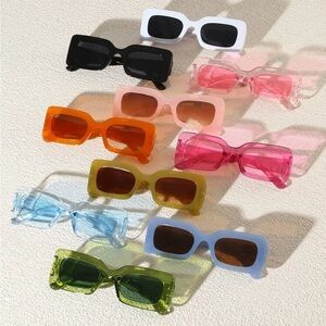 Set of Ten Rectangular Framed Sunglasses